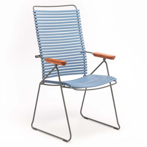Chaise position Click bleu pigeon Houe