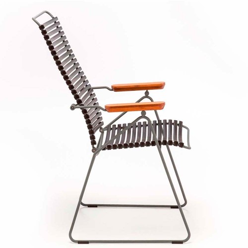 Chaise position Click bleu pigeon Houe