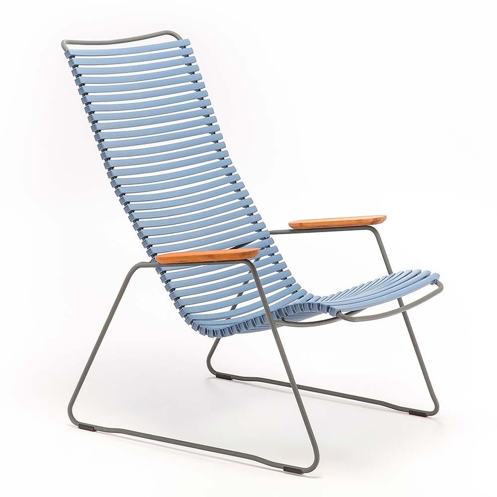 Click lounge chair pigeon blue Houe