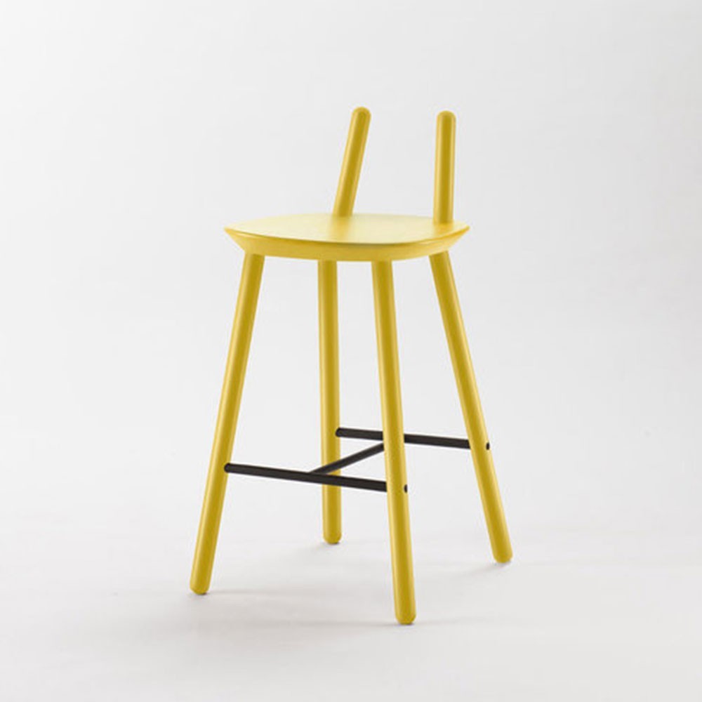 Naïve Semi bar chair yellow Emko