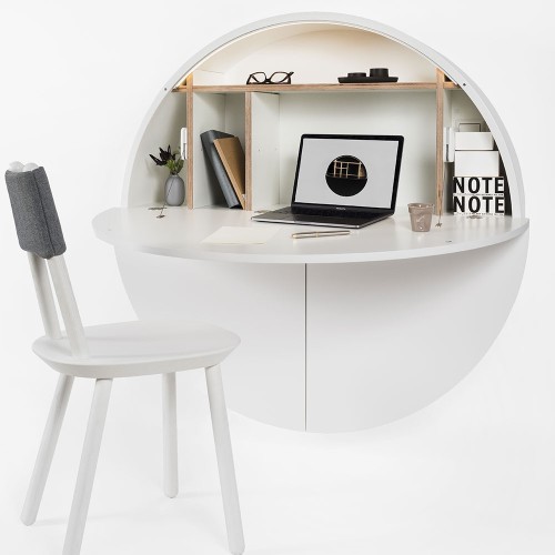 Pill wandbureau wit Emko