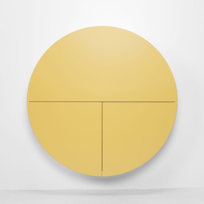 Pill wandbureau geel & wit Emko 2