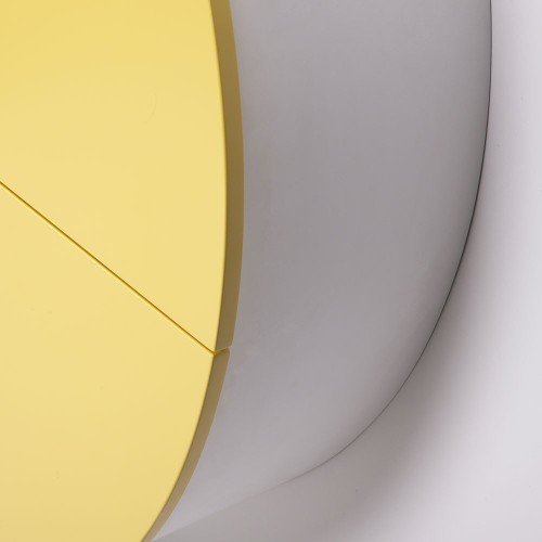 Pill wandbureau geel & wit Emko