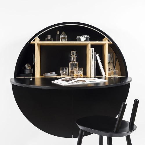Pill wall desk black Emko