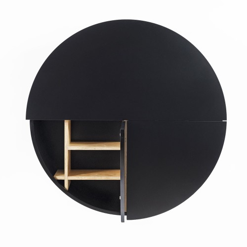 Pille Wand Schreibtisch schwarz Emko