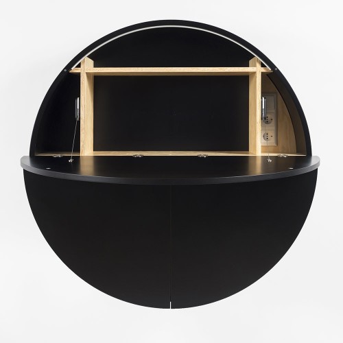 Pill wandbureau blauw & zwart Emko