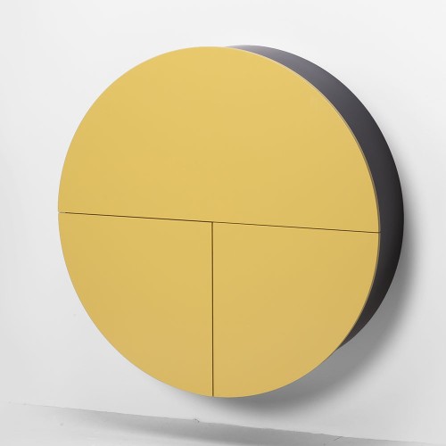 Escritorio de pared Pill amarillo y negro Emko