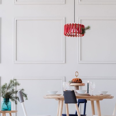 Macaron hanglamp rood S. Emko 2