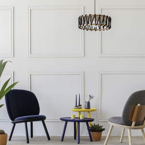 Macaron hanglamp zwart L Emko