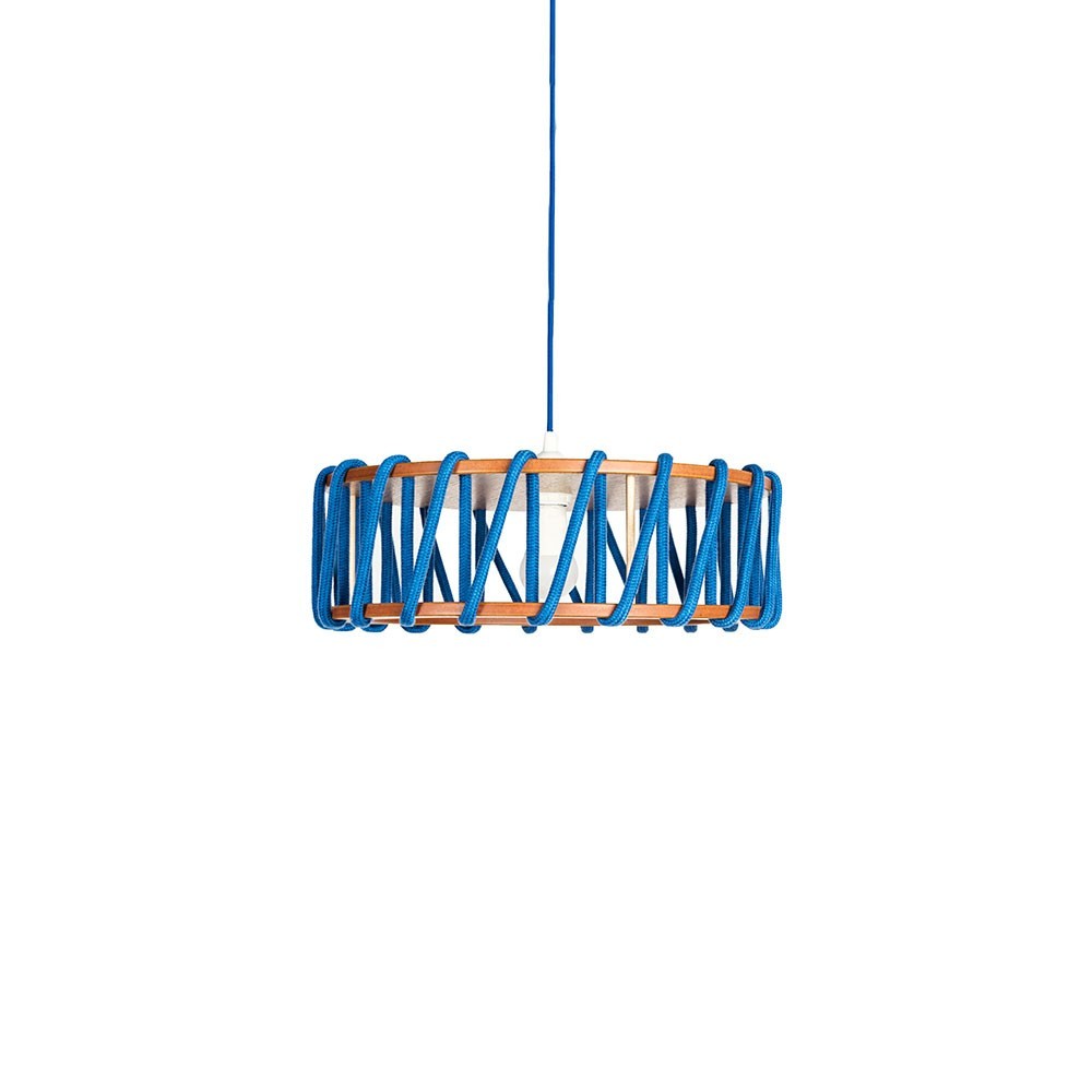 Macaron hanglamp blauw L Emko