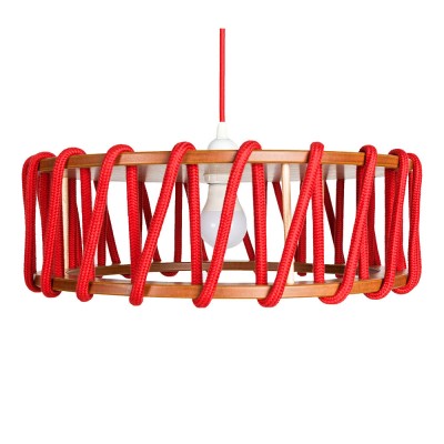 Macaron hanglamp rood L Emko
