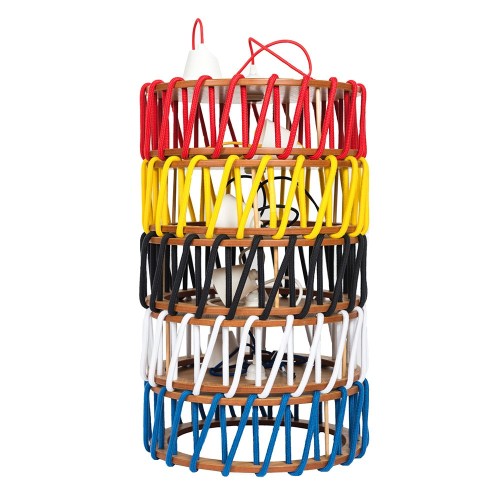 Macaron hanglamp rood L Emko