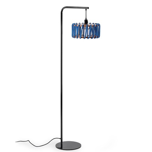 Macaron floor lamp black & blue S Emko