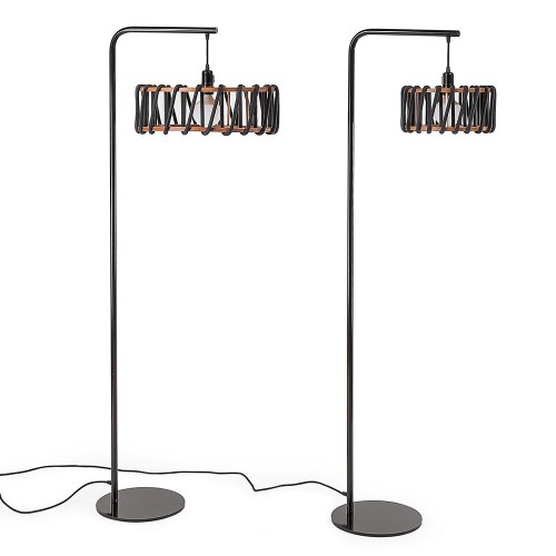 Staande lamp Macaron zwart S. Emko