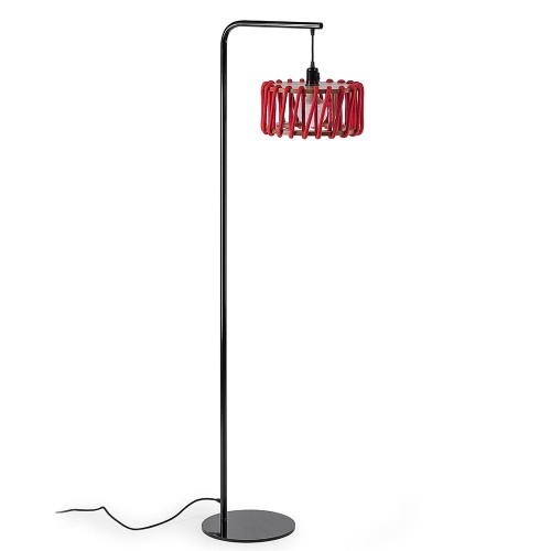 Macaron floor lamp black & red S Emko