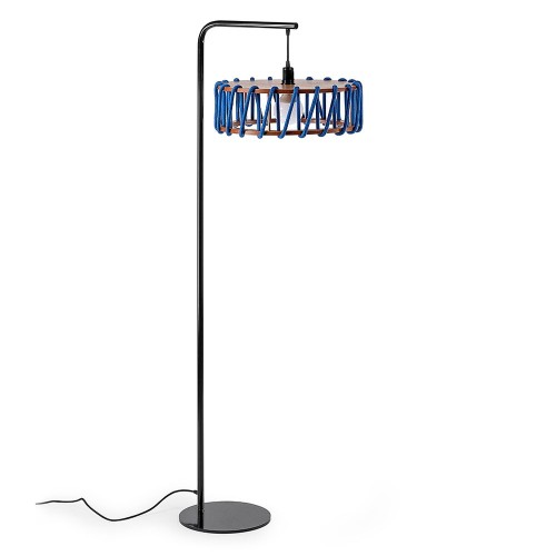 Macaron floor lamp black & blue L Emko