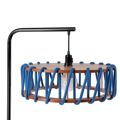 Lampadaire Macaron noir & bleu L Emko 2