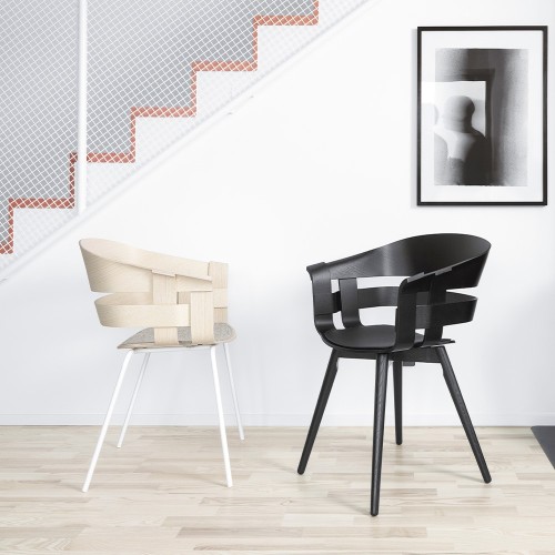 Silla Wick negra Design House Stockholm