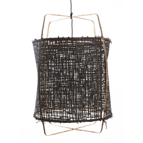 Z1 pendant lamp paper black AY Illuminate
