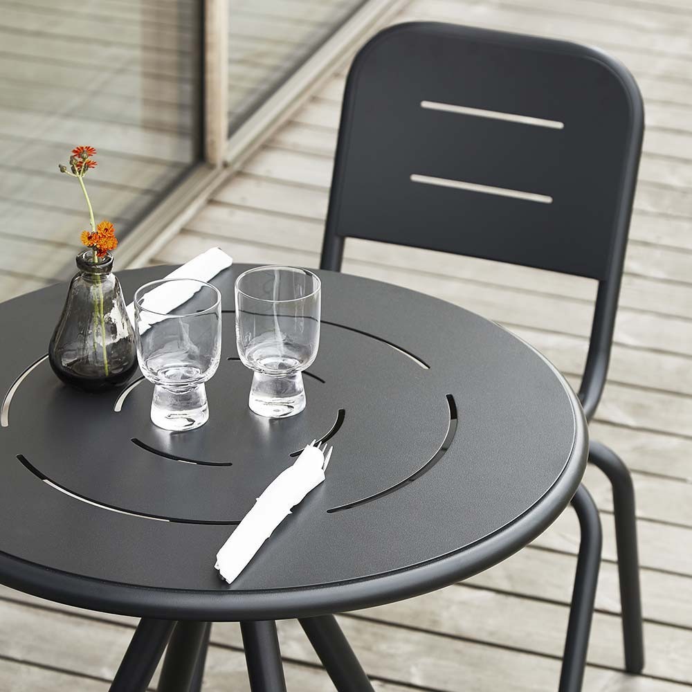 Chaise de café Ray blanc (lot de 2) | Woud