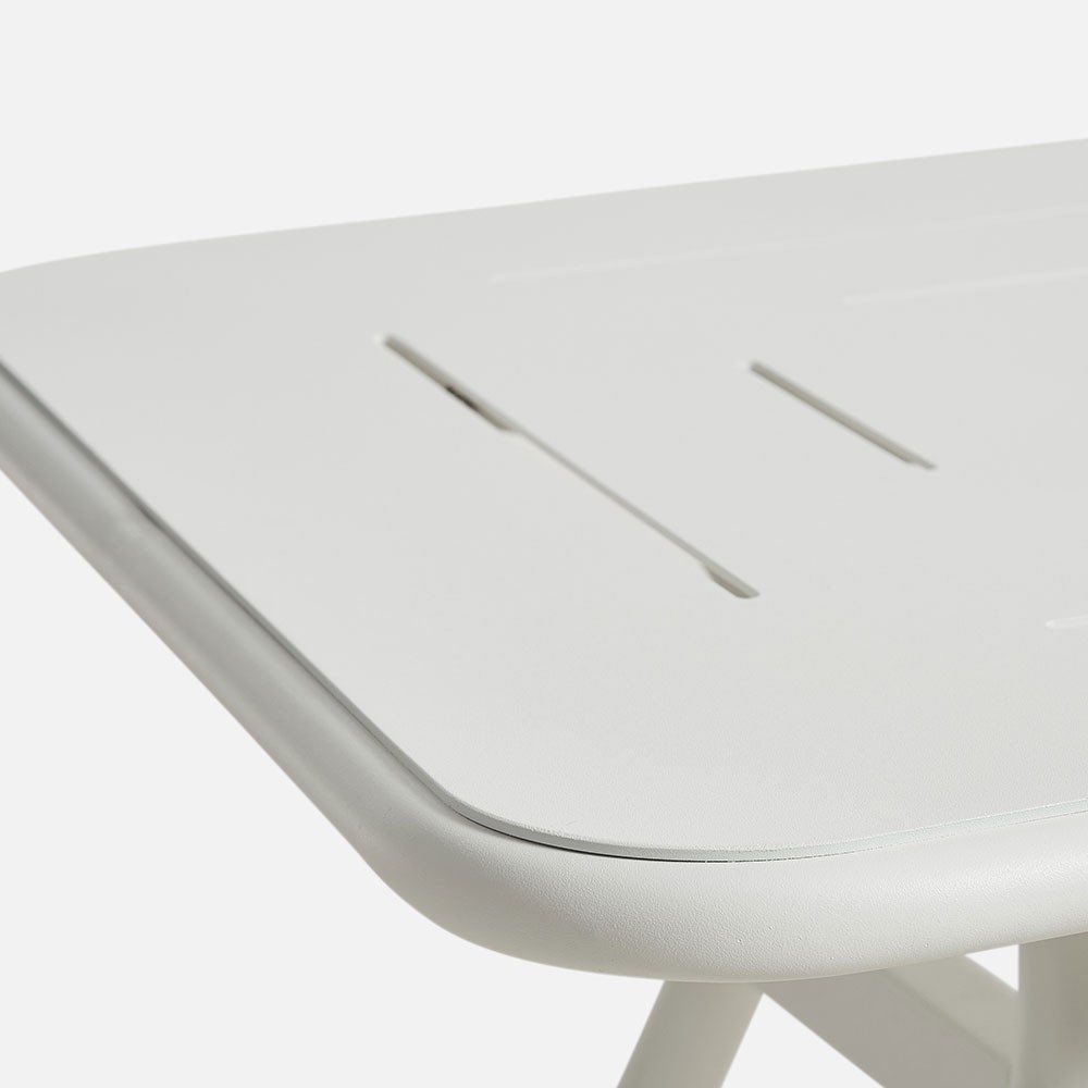 Ray Square café table white Woud