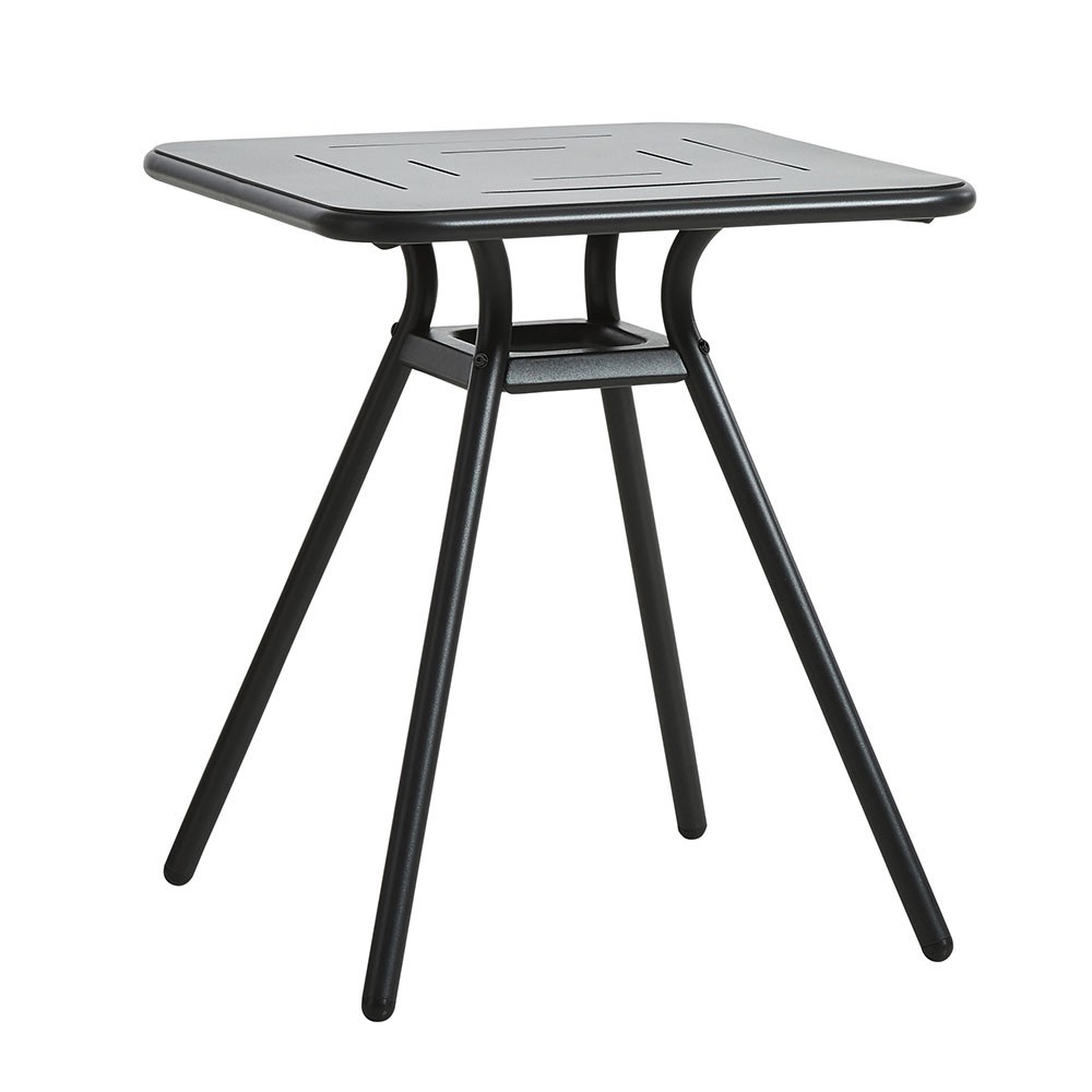 Ray Square café table charcoal black Woud