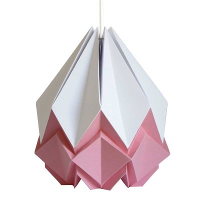 Hanahi suspensión papel blanco y rosa Tedzukuri Atelier 2