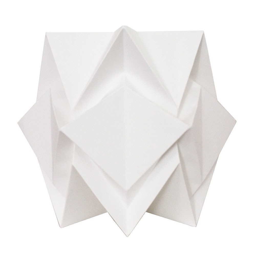 Lámpara de mesa de papel blanco Hikari Tedzukuri Atelier
