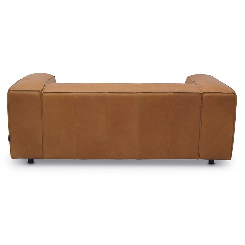 Dunbar sofa 2 seaters leather Da Silva 15006 Terracotta Fést