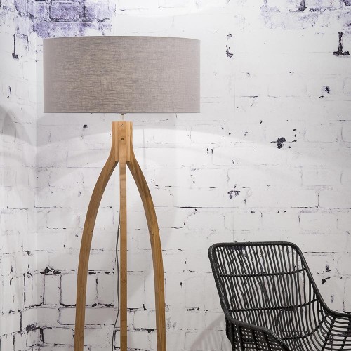Annapurna floor lamp linen light grey Good & Mojo