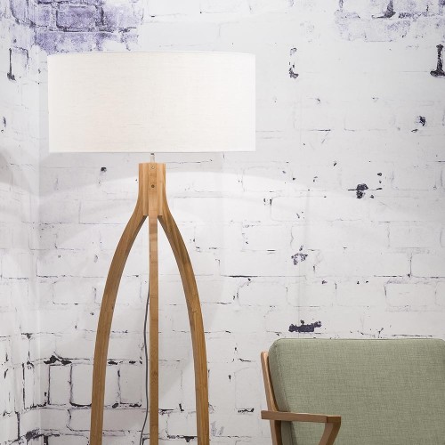Annapurna floor lamp linen white Good & Mojo