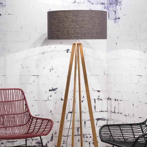 Everest floor lamp linen dark grey Good & Mojo
