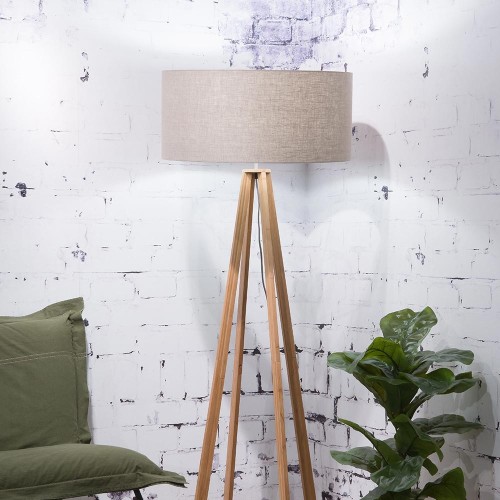 Vloerlamp Everest donker linnen Good & Mojo