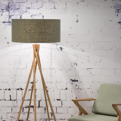 Kilimanjaro floor lamp linen green forest Good & Mojo