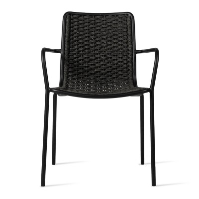 Oscar dining chair with armrests anthracite Vincent Sheppard