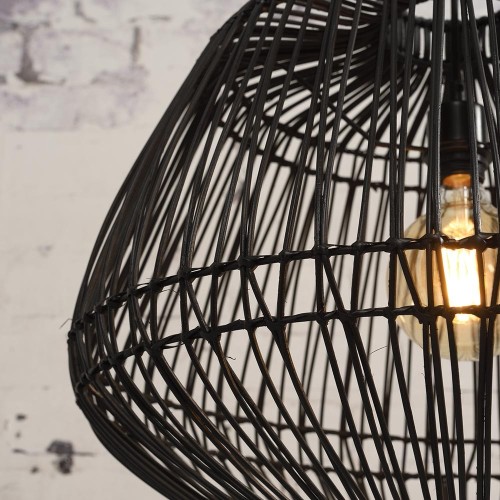 Madagascar hanger van zwart rotan Good & Mojo