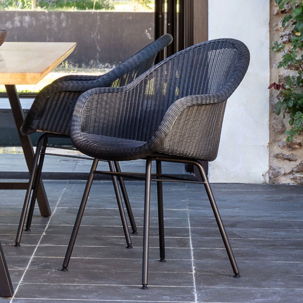 Edgard dining chair steel A base Vincent Sheppard
