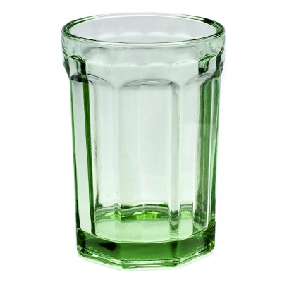 Bicchiere L Fish & Fish verde trasparente (set di 4) Serax