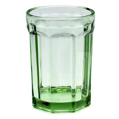 Glas L Fish & Fish transparant groen (set van 4) Serax