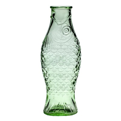 1L Fisch & Fischflasche transparent grün Serax