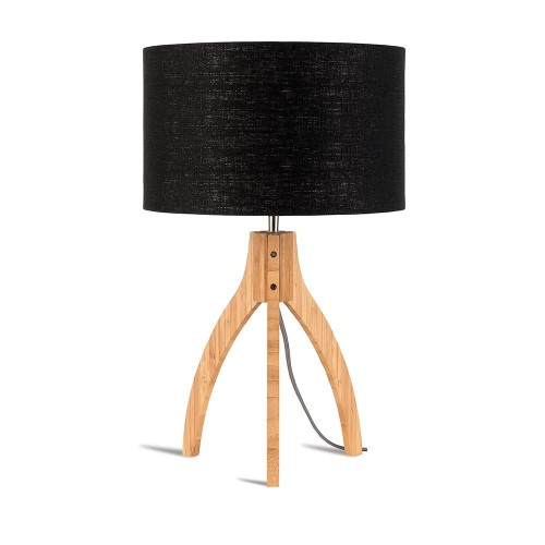 Annapurna table lamp linen black Good & Mojo