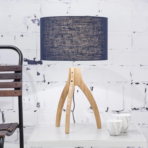 Annapurna table lamp linen blue denim Good & Mojo