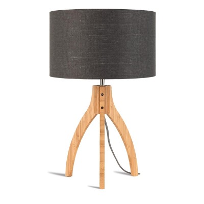 Lampe à poser Annapurna lin gris foncé Good & Mojo 2