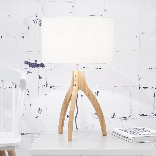 Annapurna table lamp linen white Good & Mojo