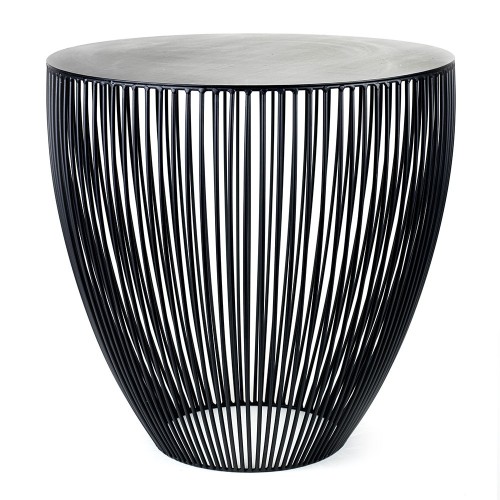 Table Bingo L noir Ø50 cm Serax