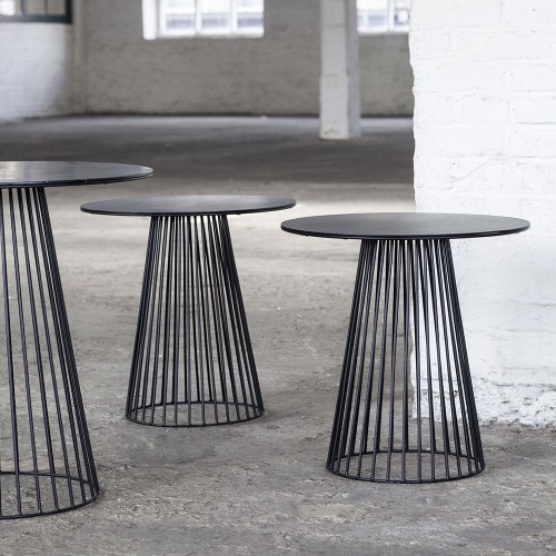Garbo salontafel zwart Ø40 cm Serax