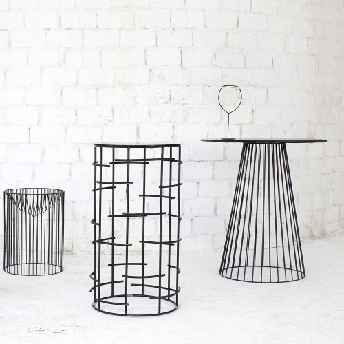 Garbo salontafel zwart Ø50 cm Serax