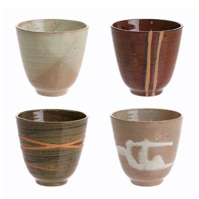 Japanese Yunomi cups (set of 4)