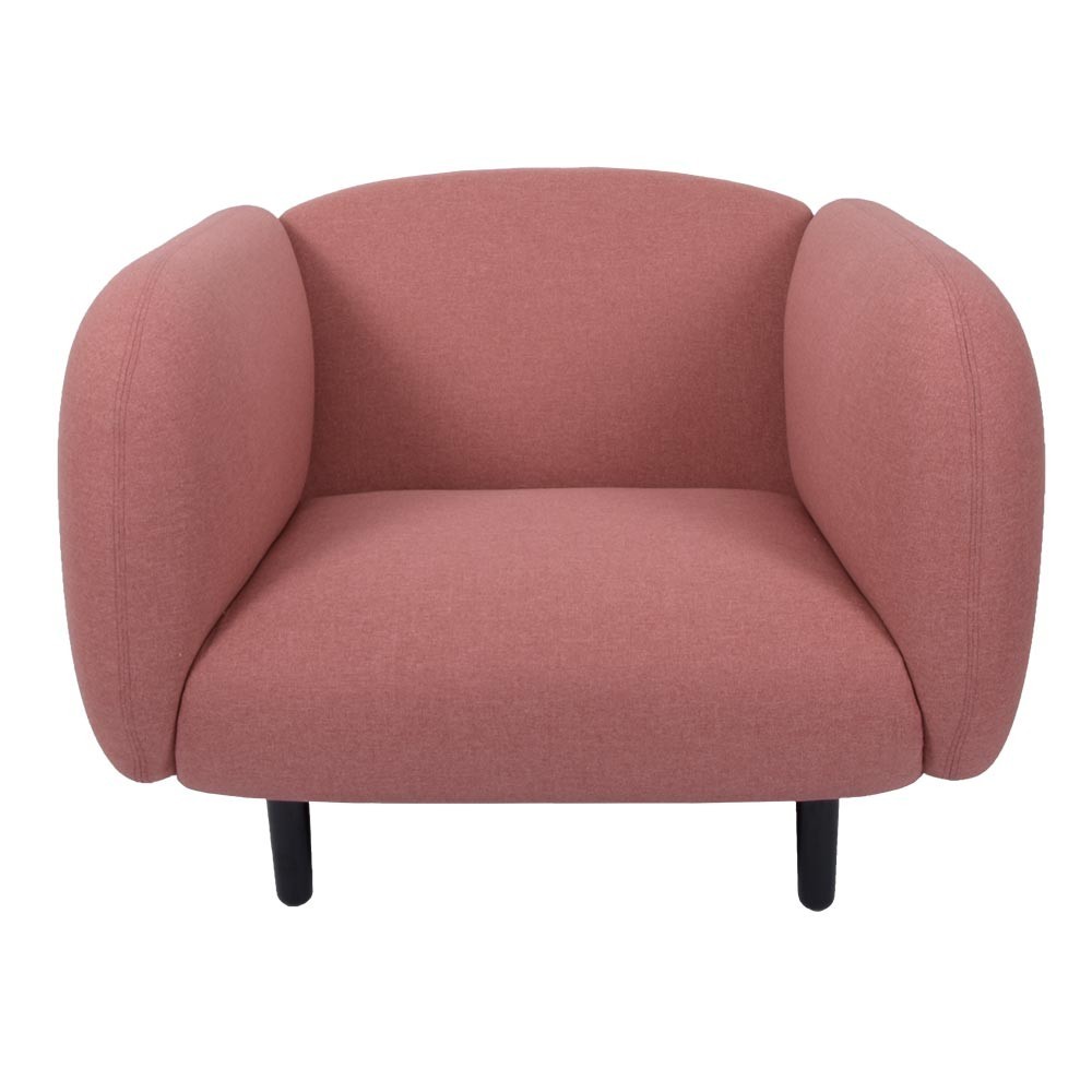 Moïra armchair pink fabric ENOstudio