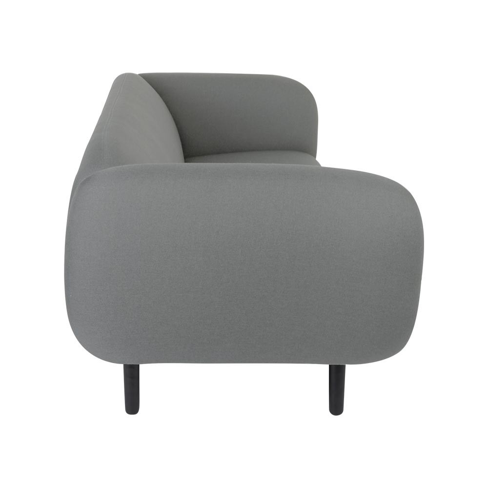 Moïra 3 seaters sofa light grey fabric ENOstudio